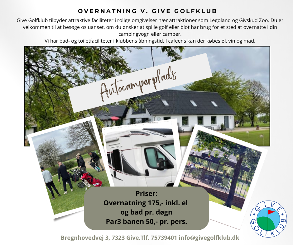 overnatning v. give golfklub